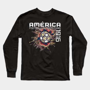 Football Is Everything - Club América Splatter Strike Long Sleeve T-Shirt